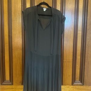Hoss Intropia Beige pleated sheer dress